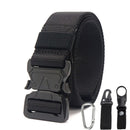Xmund XD-TB3 125cm Men's 1000D Nylon Belt Metal Buckle Quick Release Tactical Belts With Carabiner Eagle Mouth Buckle Beverage Hanging Belt