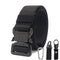 Xmund XD-TB3 125cm Men's 1000D Nylon Belt Metal Buckle Quick Release Tactical Belts With Carabiner Eagle Mouth Buckle Beverage Hanging Belt