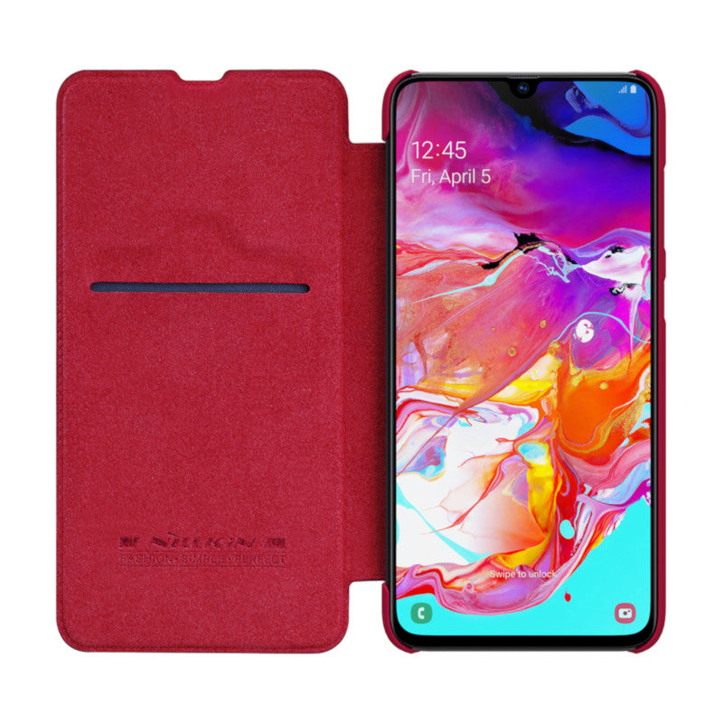 NILLKIN Flip Card Slots Full Cover PU Leather PC Protective Case For Samsung Galaxy A70 2019