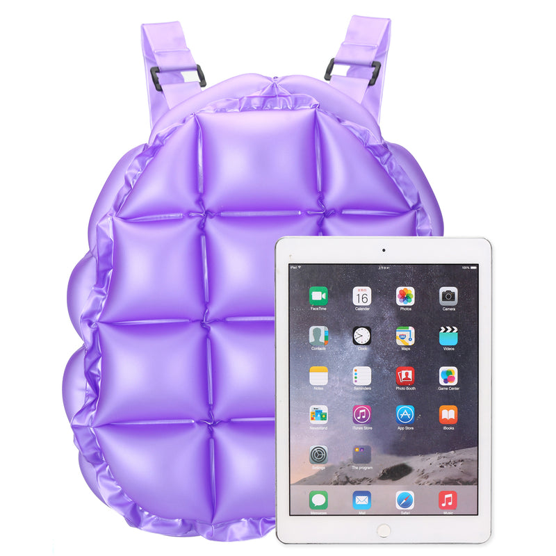 Inflatable Bubble Blow Up Backpack 90s Retro Rave Festive Bopping Spice Girls Space Bags