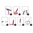 IPREE 10PSC Traveling Knitting Needle Set Steel Needle Umbrella Rope Needle DIY Knitter