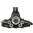 XANES 2408 1600LM Bicycle Headlamp 4 Switch Modes T6+4XPE White Light  Mechanical Zoom Lightlamp