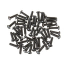 Suleve M3CH10 50Pcs M3 Carbon Steel Hex Socket Button Round Head Cap Screws Bolts 4-20mm Optional Length