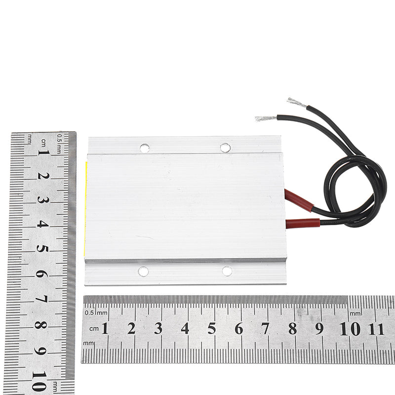 AC220V 60W 60 Degrees 77x62x6mm Insulated Ceramic PTC Element Heating Plate Liquid Aluminum Shell Heater