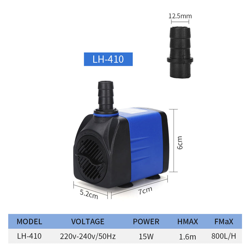 3.5W-25W Submersible Water Pump Ultra Quiet Mini Small Fountain Pump for Fish Tank Pond