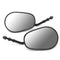 8mm Rear View Side Mirror Fits For Harley Davidson Sportster Touring XL 883