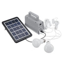 Solar Generator System bluetooth Speaker Outdoor Emergency LED Camping Lamp with 2 Light Bulb