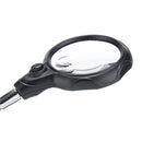 LED Helping Hand Clamp Magnifying Glass Soldering Iron Stand Lens Magnifier Tool