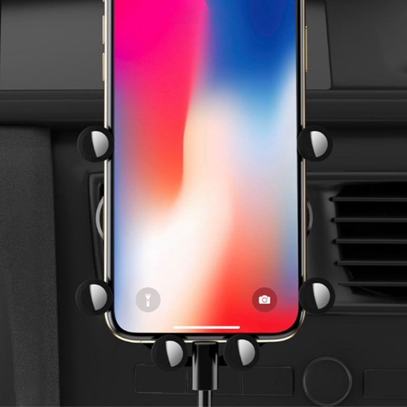 Bakeey Mini Gravity Linkage Automatic Lock Air Vent Car Phone Holder Car Mount For 4.0-6.5 Inch Smart Phone iPhone 11