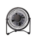 LILENG 4 Inch Mini Protable Electric Aluminum Fan USB Rechargable Quiet Operation Fan for Table Desktop Home Office Travel