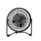 LILENG 4 Inch Mini Protable Electric Aluminum Fan USB Rechargable Quiet Operation Fan for Table Desktop Home Office Travel