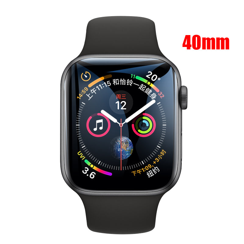 Bakeey 2PCS 40/44mm 10D Anti-scratch HD Clear Full Cover Soft Hydrogel Flim Screen Protector for Apple Watch Series 5/Apple Watch Series 4