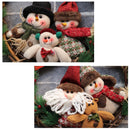 Christmas Rattan Wreath Wall Door Decorations Santa Claus Snowman Bear Garland