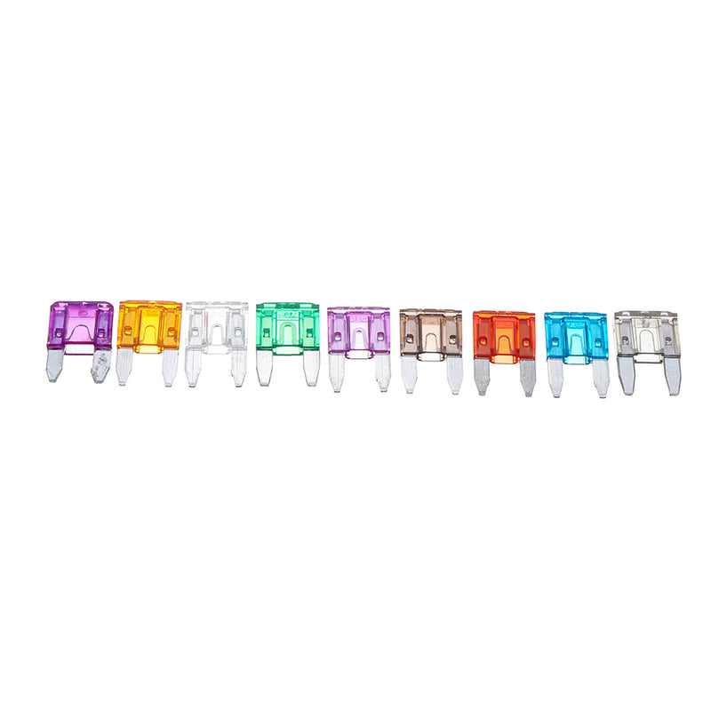 1000pcs Mini Auto Fuse 10 Value Car Fuse Blade Kit Assortment with Box 2A 3A 5A 7.5A 10A 15A 20A 25A 30A 35A Each 100pcs