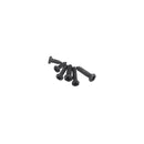 Suleve MXCP5 1200Pcs Mini Phillips Screw Micro Electronic Black Round Head Self Tapping Screw Kit M1 M1.2 M1.4 M1.7