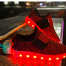 2PCS 60CM Battery Powered USB Charging RGB 20LEDs Strip Shoes Light DC3.3-4.1V