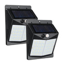 Solar 40 LED Wall Light PIR Motion Waterproof Outdoor Wide Angle Security Lamp