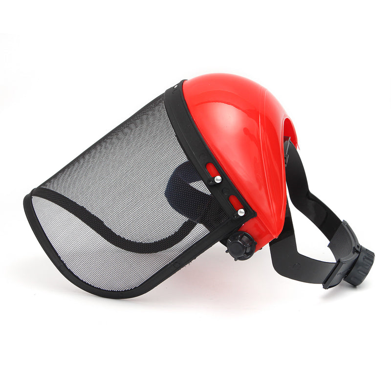 Clear Mesh Full Visor Flip Up Face Shield Screen Safety Mask Eye Protector Helmet Red