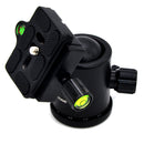 VELEDGE KF-0 Camera Tripod Ball Head Aluminum Alloy Ballhead Panoramic Head Sliding Rail Head
