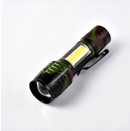 XANES 5W XPE+COB 800Lumens 5Modes Zoomable Waterproof Mini LED Flashlight Outdoor Portable Camouflage Mini LED Torch