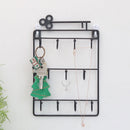 Home Kitchen Vintage Key Hook Metal Wire Rack Magazine Coat Holder Rack