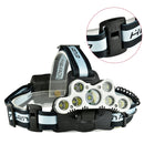 XANES 2501-A 7LED 2200 Lumens Bicycling Headlamp 6 Switch Modes With SOS Help Whistle Bike Light