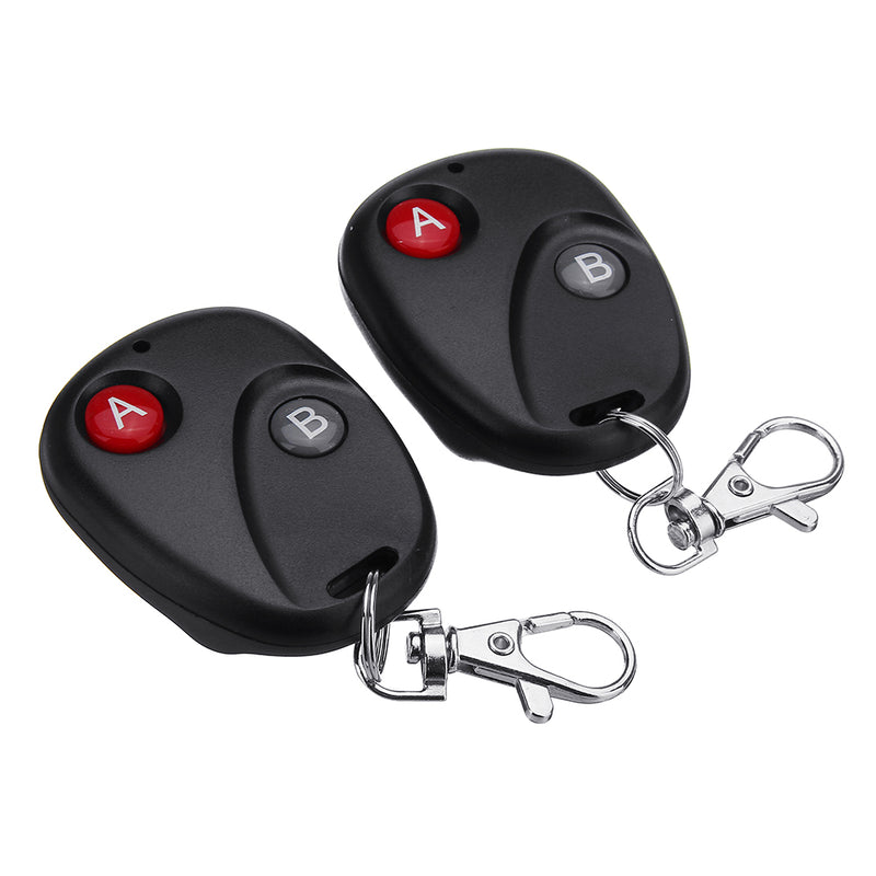433MHz AK AC220V 1CH Channel Wireless Remote Control Switch Module with 2 Key Transmitter