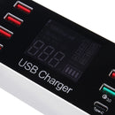 40W QC Smart Desktop Fast Charging Station Charger 7 USB Port Charger For Travel