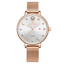 NAVIFORCE 5009 Moon Star Design Casual Style Women Wrist Watch Waterproof Gift Quartz Watch