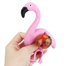 Flamingos Rainbow Squeeze Ball Stress Relief Toy Funny Beads Toy Random Color