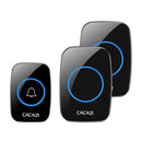 CACAZI LED Smart Doorbell Waterproof 300M Remote Mini Wireless Door Bell 38 Chimes 20-85dB Door Ring