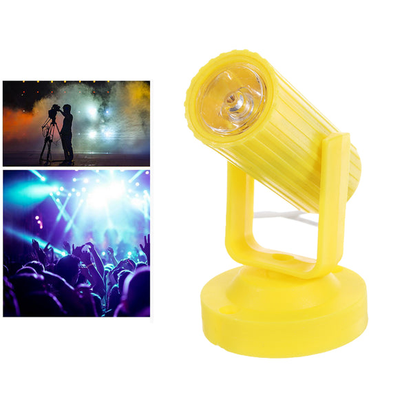 RGB LED Colorful Stage Lamp Yellow Shell Spot Light for Disco KTV Party AC110-220V
