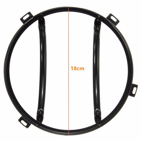 2pcs Headlight Iron Cover Turn Signal Light GrillE-mounted For Jeep Wrangler JK 2007-2015