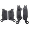 Front+Rear Organic Brake Pads For Yamaha YZ250F Set Full Kit FW FX FY 2007-2015