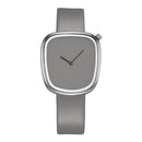 SINOBI 9705 Luxury Simple Design Leather Strap Fashion Men Women Quartz Wrist Watch