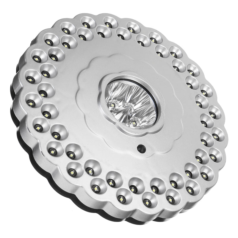 Outdoor 48+5LED Camping Lantern Garden Yard Night Light Umbrella Tent Lamp