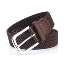 ENNIU S7E 125cm 3.4cm Elastic Canvas Waist Belt Adjustable Canvas Casual Belt Tactical Belt For Men Woman Students