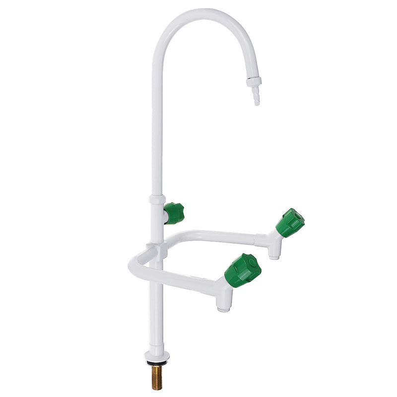 ABS Laboratory Water Tap Three Ports 360 Rotation Mixer Tap Lab Faucet Elbow Medical Three-Head Faucet Water Mixer Tap