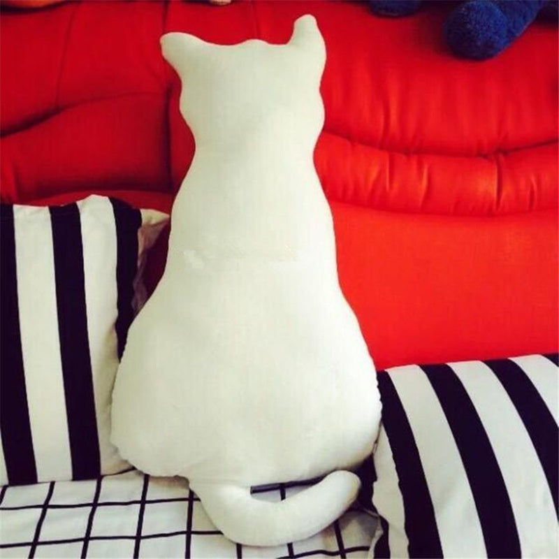KCASA KC Super Cute Soft Plush Cat Back Sofa Pillow Cushion Stuffed Animal Doll Pillows