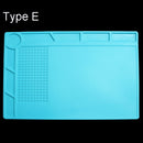 DANIU Heat Resistant Silicone Pad Desk Mat Maintenance Platform BGA Soldering Repair Station - 5 Styles