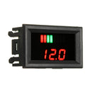 10pcs 12-60V ACID Red Lead Battery Capacity Voltmeter Indicator Charge Level Lead-acid LED Tester