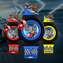 SKMEI 1376 Cartoon Car Children Digital Watch Creative Date Display Fashion Watch