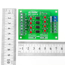 5pcs 24V To 12V 4 Channel Optocoupler Isolation Board Isolated Module PLC Signal Level Voltage Converter Board 4Bit