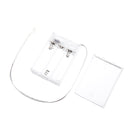 Transparent Battery Box Holder Fully Sealed with Switch for 3 x AA Batteries