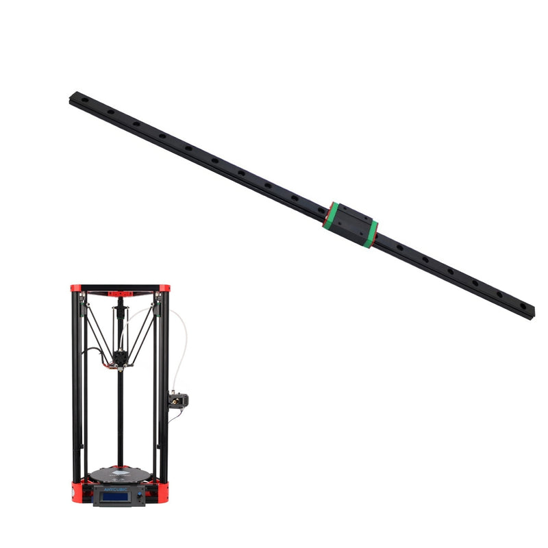 Anycubic MGN12 450mm Carbon Linear Rail Guide Slide + Linear Block For Delta 3D Printer X Y Z Axis
