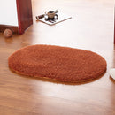 Mrosaa Soft Bath Mats Bedroom Bathroom Carpet Plush Mat Slip-Resistant Pad Oval Doormat Water Absorption Floor Mat