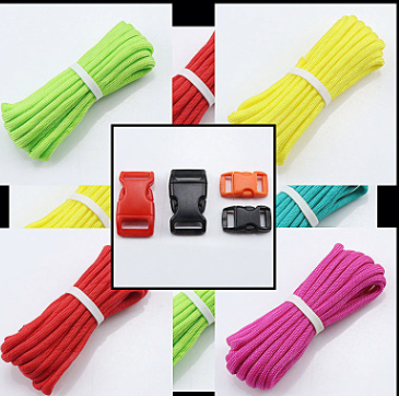 Zanlure S4 DIY Braided Rope Hand Weaving Bracelet Kits DIY Paracord Lanyard With 4 Buckle For EDC Collections