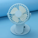 360 Rotation Mini Fan Battery Operated/USB Rechargeable Clip on Fan for Baby Stroller/Gym/Office/Study