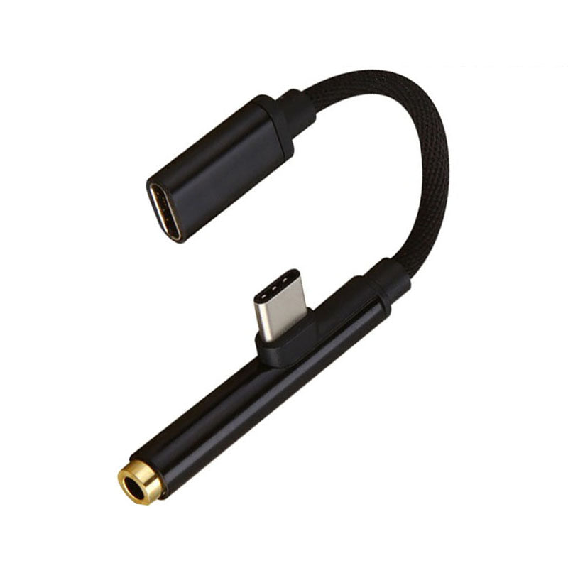 Bakeey USB Type-C Adapter Charger Audio Cable 2 In 1 Type-C To 3.5mm Jack Headphone Aux Converter