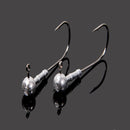 ZANLURE 10pcs Jig Head Fishing Hooks Lead Round Head Jigs  Hooks Fishing Tackle